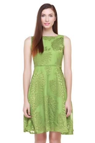 Green Petal Dress