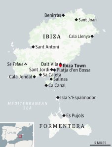 Peta Ibiza dan Formentera