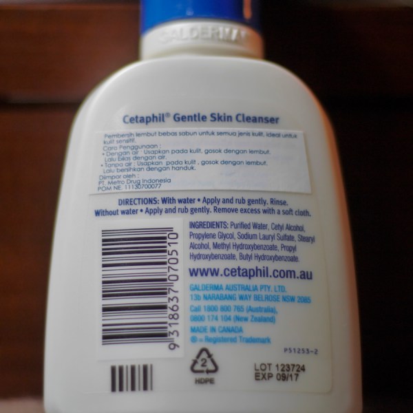 Ingredients Cetaphil Gentle Cleanser